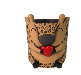 MACETERO JIRAFA CORAZON L 17,8x16,9x18,6 cm.