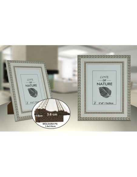 PORTAFOTO PLASTICO PS-523 15X20CM(12/24)