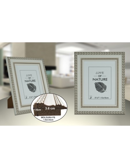 PORTAFOTO PLASTICO PS-523 13X18CM(12/24)