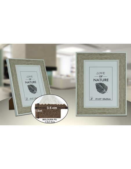 PORTAFOTO PLASTICO PS-520 20X25CM(12/24)