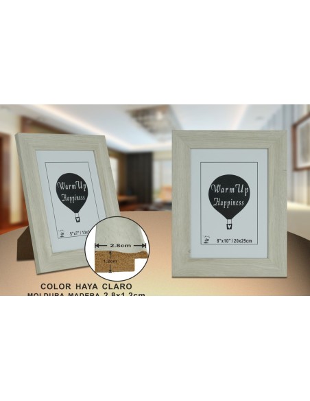 PORTAFOTO MADERA DM-405 20X25CM (12/24)