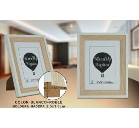 PORTAFOTO ROBLE/BL DM-404 20X25CM(12/24)