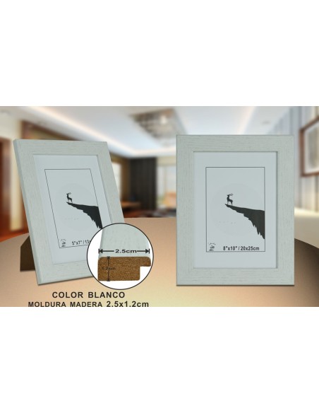 PORTAFOTO BLANCO DM-898 20X25CM (12/24)