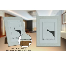 PORTAFOTO BLANCO DM-898 15X20CM (12/36)
