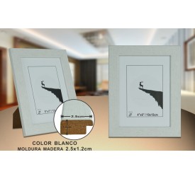PORTAFOTO BLANCO DM-898 10X15CM (12/48)