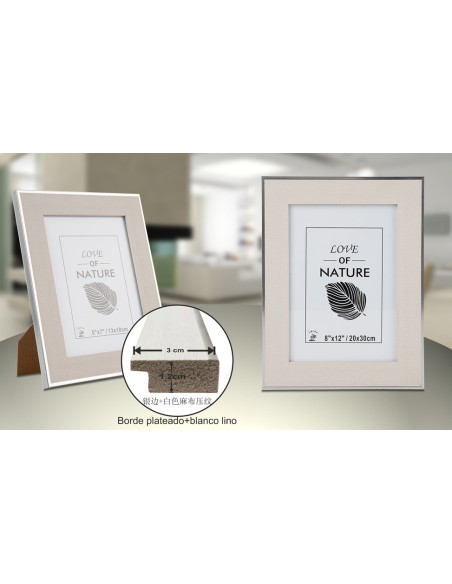 PORTAFOTO PLASTICO PS-516 20X30CM(9/18)