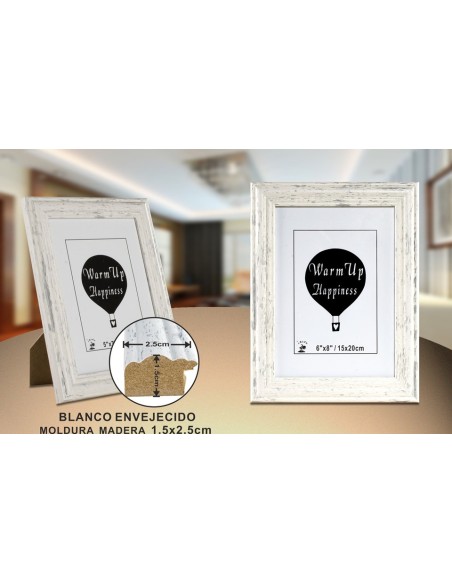 PORTAFOTO MADERA DM-890 15X20CM (12/36)