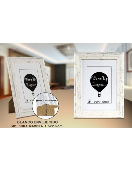 PORTAFOTO MADERA DM-890 13X18CM (12/36)