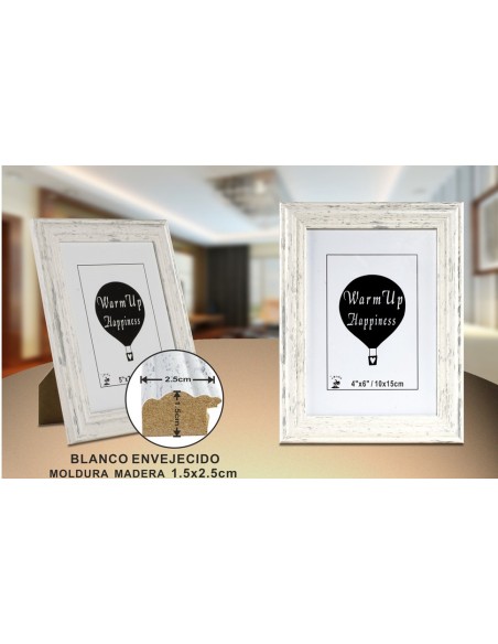 PORTAFOTO MADERA DM-890 10X15CM (12/48)