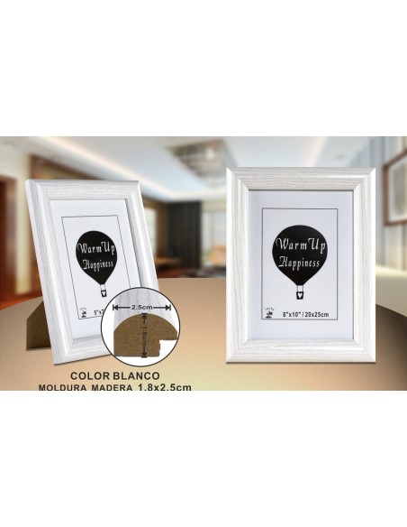 PORTAFOTO MADERA DM-889 20X25CM (12/24)