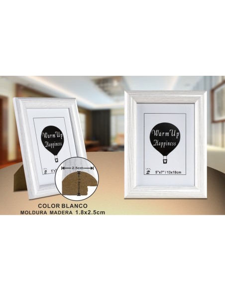 PORTAFOTO MADERA DM-889 13X18CM (12/36)