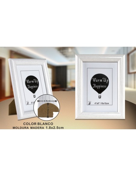 PORTAFOTO MADERA DM-889 10X15CM (12/48)