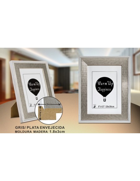 PORTAFOTO MADERA DM-888 20X30CM (9/18)