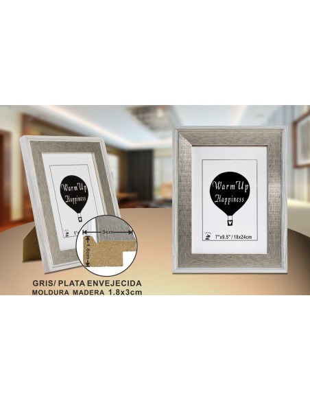 PORTAFOTO MADERA DM-888 18X24CM (12/24)