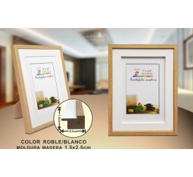 PORTAFOTO MADERA DM-844 18X24CM(12/24)