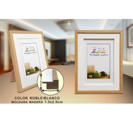 PORTAFOTO MADERA DM-844 10X15CM(12/48)