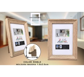 PORTAFOTO MADERA DM-842 10X15CM(12/48)