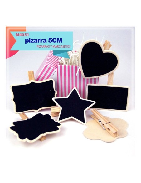 MINI PIZARRA TROQUELADA CON PINZA