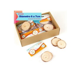 DISCOS DE MADERA 6 A 7CM