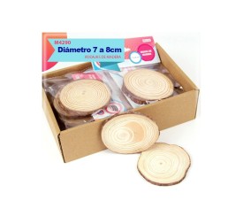 DISCOS DE MADERA 7 A 8cm