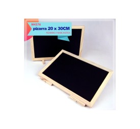 PIZARRA DE MADERA CON SOPORTE TRASERO