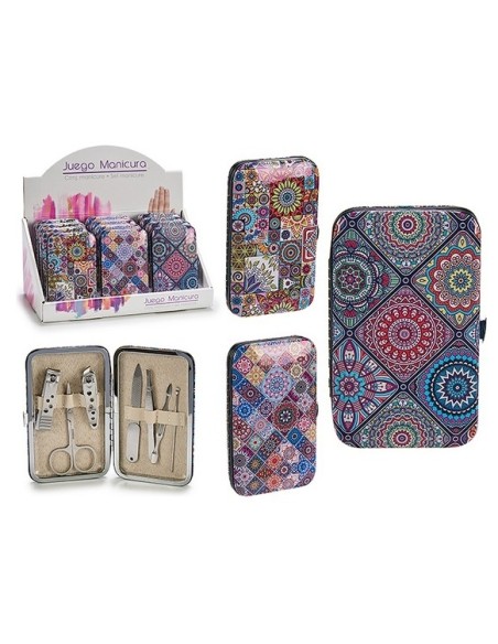 JUEGO MANICURA ESTUCHE S3 MOSAICO GRANDE