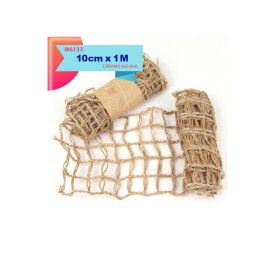 RED DE CAÑAMO CON ALAMBRE 10CM X 1M