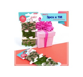 CUERDA DE CAÑAMO CON HOJAS 1M X 3PCS