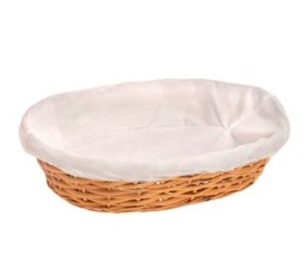 CESTO OVALADA MIEL CON FORRO SIN ASAS