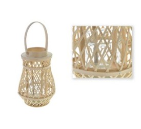 PORTAVELAS BAMBU COLOR NATURAL MEDIANO