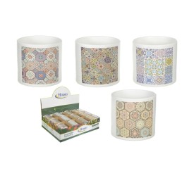 MACETA ESTAMPADO MOSAICOS 11.5x11.5x10.5cm