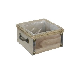 JARDINERA CUADRADA ASA METAL