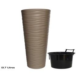 MACETERO KUMSAL Nº3 13,7L 40X80 CM  MOCHA