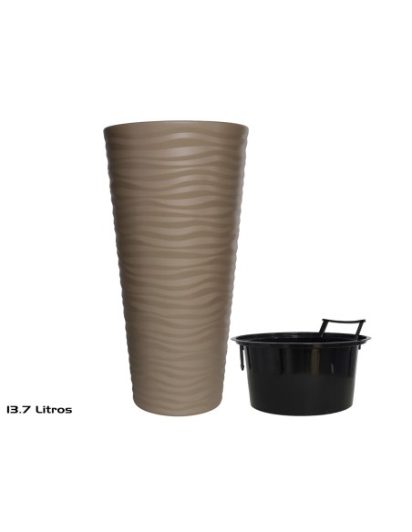 MACETERO KUMSAL NÂº3 13,7L 40X80 CM  MOCHA