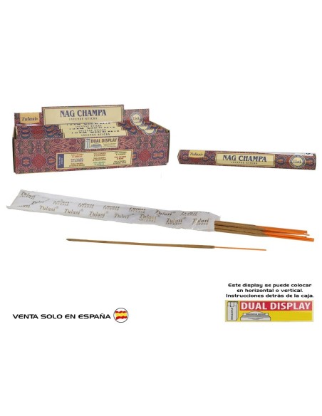 INCIENSO 15G 14 STICKS TULASI NAG CHAMPA -ORIGINAL
