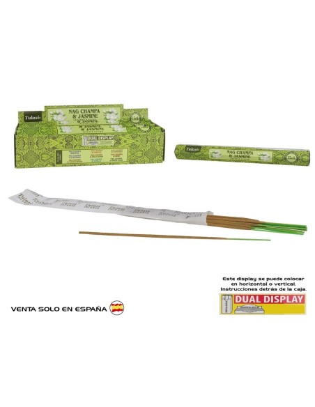INCIENSO 15G 14 STICKS TULASI NAG CHAMPA JASMINE