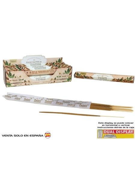 INCIENSO 15G 14 STICKS TULASI PALO SANTO & SANDALW