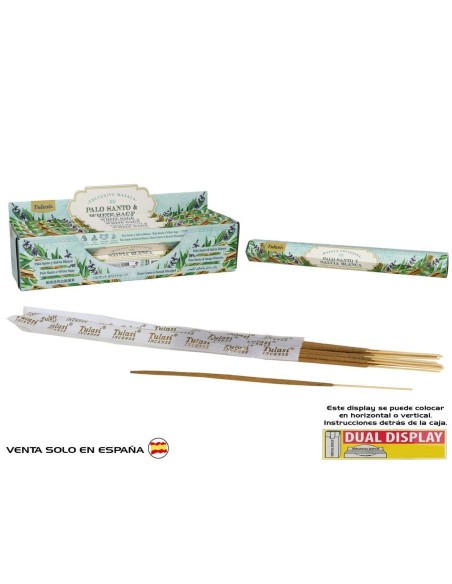 INCIENSO 15G 14 STICKS TULASI PALO SANTO & WHITE SAGE