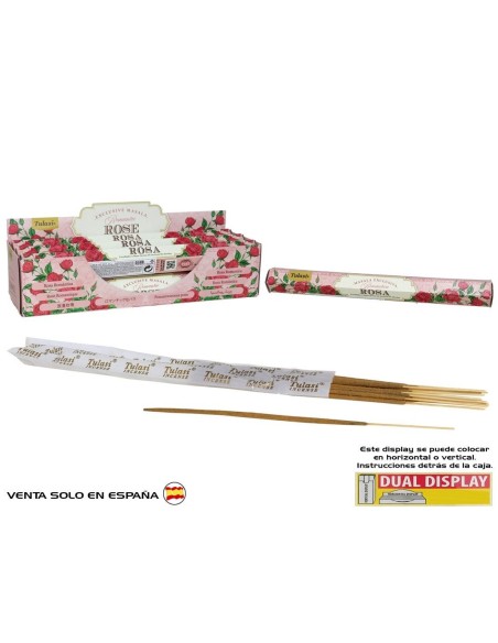 INCIENSO 15G 14 STICKS TULASI ROMANTIC ROSE