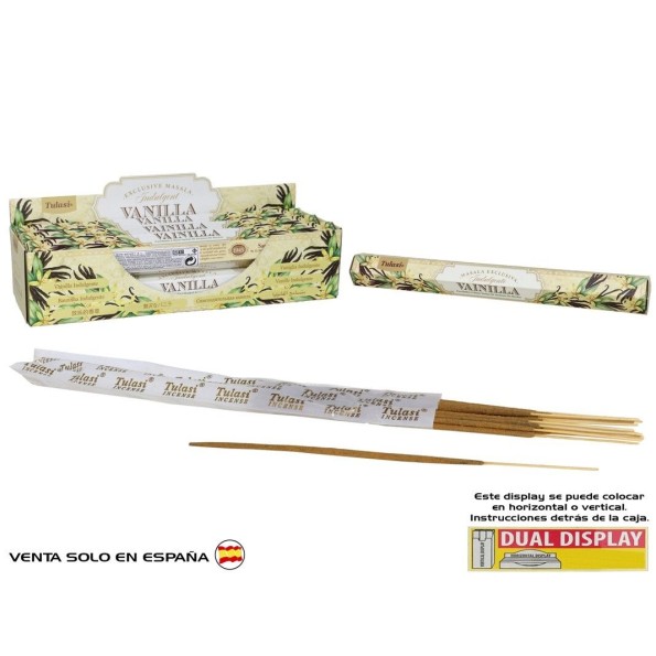 INCIENSO 15G 14 STICKS TULASI VANILLA INDULGENCE