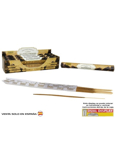 INCIENSO 15G 14 STICKS TULASI BLACK SANDALWOOD