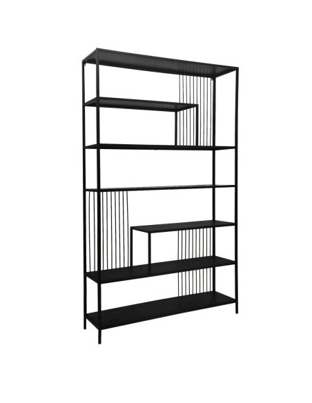 ESTANTERIA METAL 120X30,5X199 NEGRO
