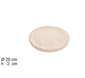 PLATO PULPO MADERA 20CM