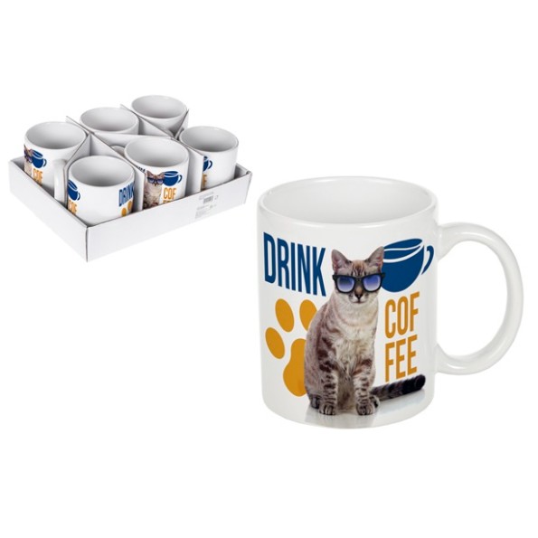 TAZA CERAMICA GATO