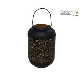 PORTAVELA METAL C/ASA DORADO/NEGRO 17,5X27CM