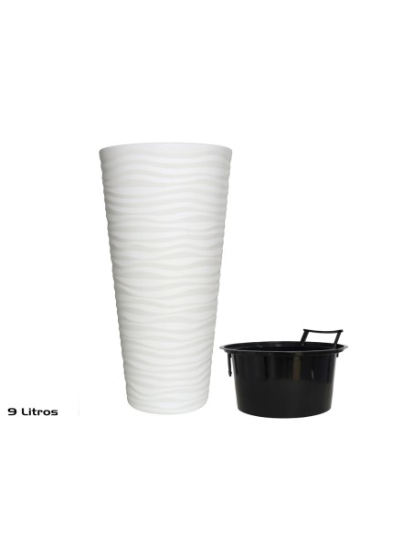 MACETERO KUMSAL NÂº2 9L 35X70 CM BLANCO