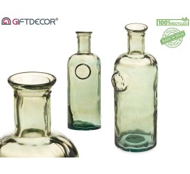 BOTELLA DECORATIVA VIDRIO STAMP 35CM