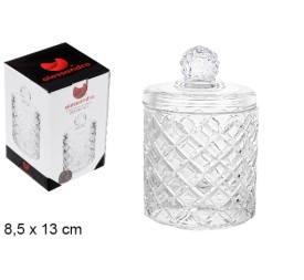 BOMBONERA CRISTAL DIAMANTE 8,5X13CM