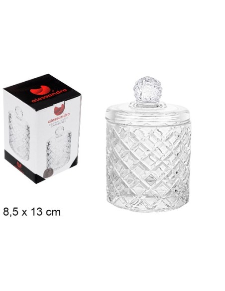 BOMBONERA CRISTAL DIAMANTE 8,5X13 CM