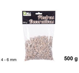 PIEDRA DECORATIVA AMARILLA 4-6mm(500g)
